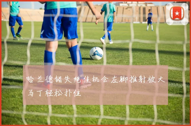 哈兰德错失绝佳机会左脚推射被大马丁轻松扑住